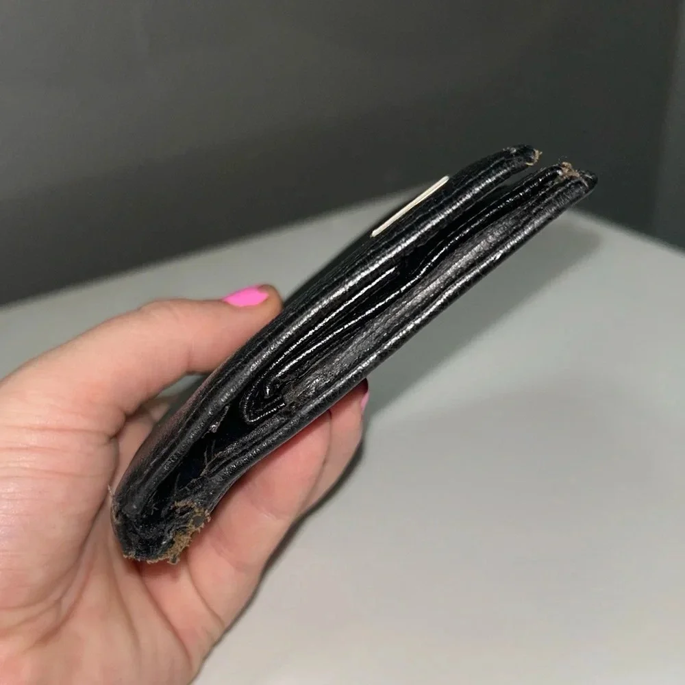 Givenchy Black Leather Bifold Wallet